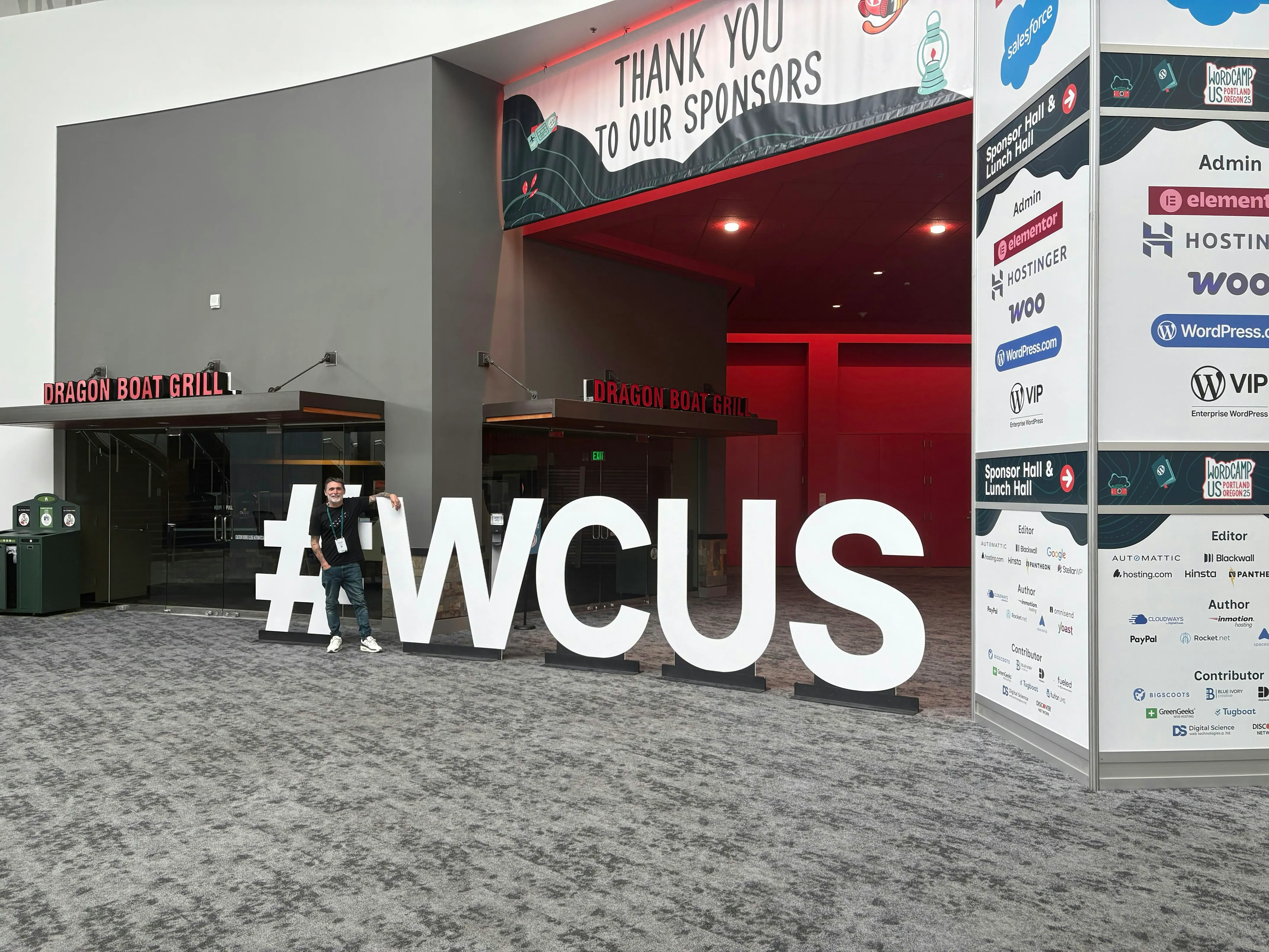 Alfredo Navas at the WordCamp US Portland venue