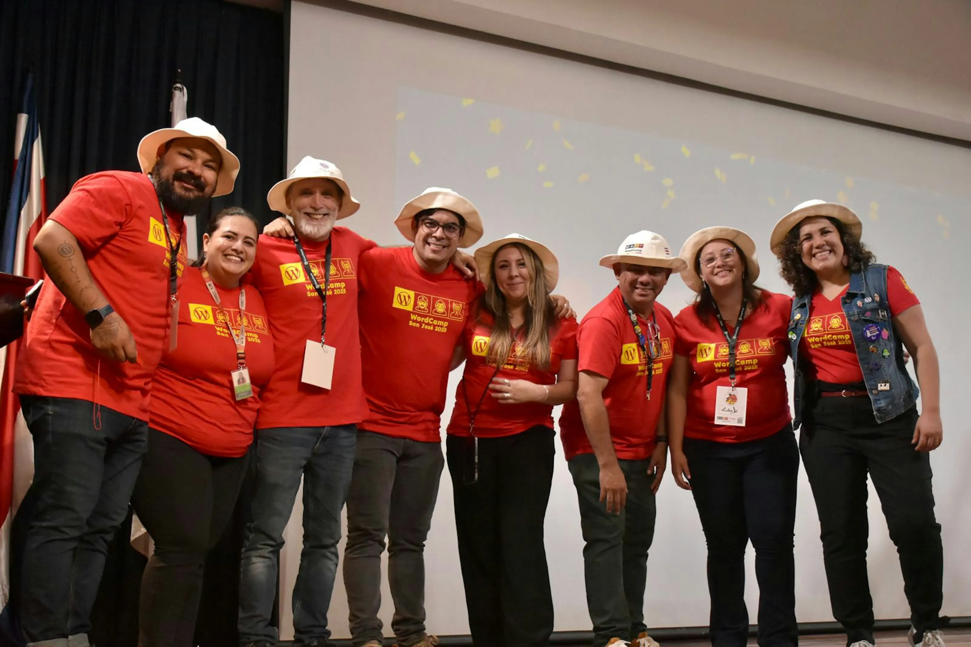 Lead organizer team photo at WordCamp San José